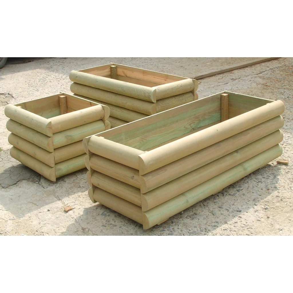 Ahşap Saksı 50x50x40cm - 1