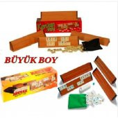 Kervan Büyük Ahşap Okey Takımı 1. Kalite Cilalı Ahşap Yüzey - 2