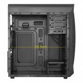 Frisby FC-8885G 650W 3x12cm Sessiz RGB Fanlı Pencereli Gaming Oyuncu Bilgisayar Kasası - 6