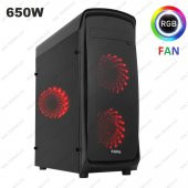 Frisby FC-8885G 650W 3x12cm Sessiz RGB Fanlı Pencereli Gaming Oyuncu Bilgisayar Kasası - 7