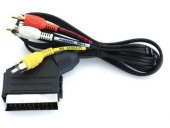 SCART 3 RCA (TOST) KABLO 1,2 METRE - 1