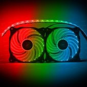 Dark DKCKRGB01 Ultra Bright RGB Multi LED Fan ve Şerit Kit (2x120 - 2