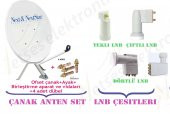 NEXTSTAR Çanak Anten set 70 cm +30M KABLO+ÇİFTLİ LNB - 1