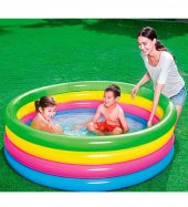 Bestway Büyük Boy 4 Boğum, Şişme - Bahçe,Teras Aile ve Çocuk Havuzu (157x46 cm)-51117 - 1