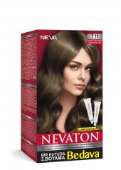 Nevaton Set Saç Boyası Bir Kutuda 2 Boyama  7.11 Kumral Yoğun Küllü - 1