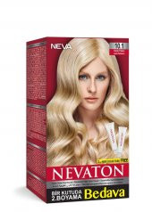 Nevaton Set Saç Boyası Bir Kutuda 2 Boyama 10.1 Küllü Platin - 1