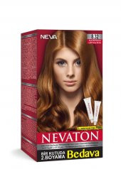 Nevaton Set Saç Boyası Bir Kutuda 2 Boyama 8.32 Açık Bal Kumral - 1