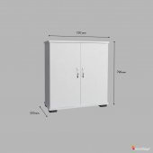 Alkur home line Ayakkabılık 4 Bölmeli Beyaz SB112 - 4