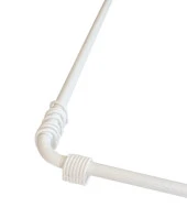 Prado Köşeli Banyo Duş Perde Borusu,Perde Askısı 90x90x90cm - 1