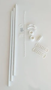 Prado Köşeli Banyo Duş Perde Borusu,Perde Askısı 90x90x90cm - 4