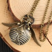 HARRY POTTER GOLDEN SNITCH WINGS MELEK KANAT SAAT CEP SAATİ KOLYE - 3