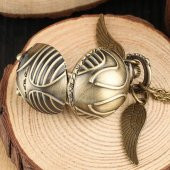 HARRY POTTER GOLDEN SNITCH WINGS MELEK KANAT SAAT CEP SAATİ KOLYE - 5