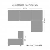 GAGA MOBİLYA LORİKET 2 Lİ KÖŞE TAKIMI - 10