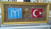 Osmanlı Kayı Boyu IYI OSMANLI ARMASI VE TÜRK BAYRAĞI TABLO - 1