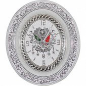 Osmanlı Armalı Taşlı Lüks Duvar Saati 32x37 cm - 2