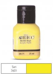 ARTDECO AKRILIK BOYA 25ML SARI (3601) thumbnail 2