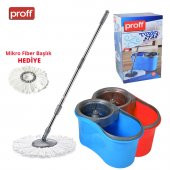 Proff Turbo Star Döner Başlıklı Temizlik Seti, Vileda, Paspas Mop - 1