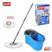 Proff Turbo Star Döner Başlıklı Temizlik Seti, Vileda, Paspas Mop - 3