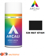AKÇALI SPREY BOYA 526 MAT SİYAH 400 ML - 1