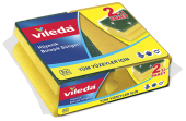 Vileda Yeşil Oluklu Bulaşık Süngeri 2 Li Paket - 1