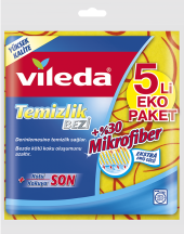 Vileda Mikrofiberli Temizlik Bezi 5 Li Eko Paket - 1