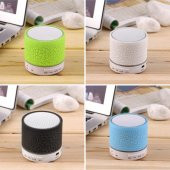 Işıklı Mini Bluetooth Hoparlör Taşınabilir Kablosuz Speaker Ses Bombası Şarjlı Mp3 Çalar Player Hd - 2