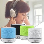 Işıklı Mini Bluetooth Hoparlör Taşınabilir Kablosuz Speaker Ses Bombası Şarjlı Mp3 Çalar Player Hd - 4