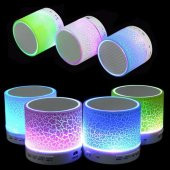 Işıklı Mini Bluetooth Hoparlör Taşınabilir Kablosuz Speaker Ses Bombası Şarjlı Mp3 Çalar Player Hd - 5