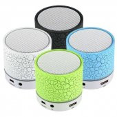 Işıklı Mini Bluetooth Hoparlör Taşınabilir Kablosuz Speaker Ses Bombası Şarjlı Mp3 Çalar Player Hd - 9
