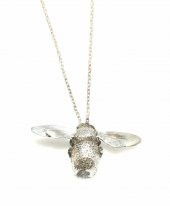 925 Ayar Gümüş Bal Arı Kolye - 2