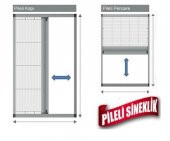 PİLELİ SİNEKLİK  PENCERE SİNEKLİK PLİSE SİNEKLİK - 1