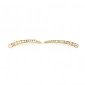 925 Ayar Gümüş Taşlı Earcuff Küpe - 2