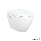 Creavit Tp325 Asma Klozet + Yeni Slim Yavaş Kapanır Kapak Kc5000-Orjinal - 2