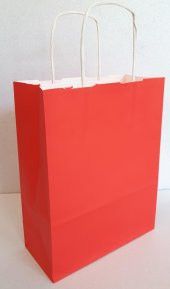 KRAFT KAĞIT ÇANTA KIRMIZI 25CM X 30CM - 1 ADET - 1