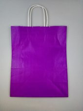 KRAFT KAĞIT ÇANTA MOR 25CM X 30CM - 1 ADET - 2