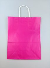 KRAFT KAĞIT ÇANTA FUŞYA 25CM X 30CM - 1 ADET - 2