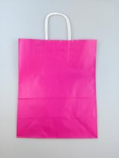 KRAFT KAĞIT ÇANTA FUŞYA 25CM X 30CM - 1 ADET - 3