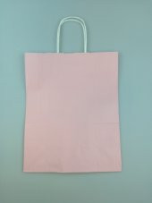 KRAFT KAĞIT ÇANTA PEMBE 25CM X 30CM - 1 ADET - 2