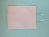 KRAFT KAĞIT ÇANTA PEMBE 25CM X 30CM - 1 ADET - 3