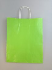KRAFT KAĞIT ÇANTA YEŞİL 25CM X 30CM - 1 ADET - 2