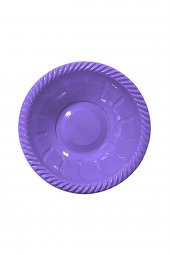 YUVARLAK KASE PLASTİK LİLA 6LI - 1