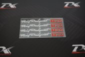 Toyota TRD Racing Development Kapı Kolu Ayna Torpido Sticker - 3