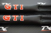 VW Volkswagen GTİ Logo Karbon Desen Koltuk Arası Fitili 2 Li Set thumbnail 3