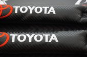 Toyota Logo Karbon Desen Koltuk Arası Fitili 2 Li Set - 4