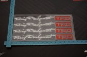 Toyota TRD Racing Development Kapı Kolu Ayna Torpido Sticker - 7