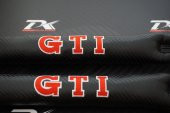 VW Volkswagen GTİ Logo Karbon Desen Koltuk Arası Fitili 2 Li Set thumbnail 4