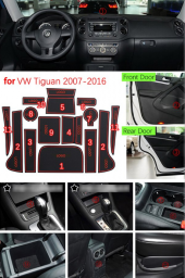 Volkswagen VW Tiguan MK1 2007-2017 Araç İçi Silikon Kaymaz Ped Ka thumbnail 11