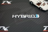 Toyota HYBRİD Bagaj Krom Metal 3M 3D Orjinal Logo Amblem - 2