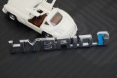 Toyota HYBRİD Bagaj Krom Metal 3M 3D Orjinal Logo Amblem - 6