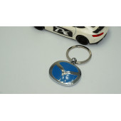 DK Mazda Yeni Nesil Logo Mavi Metal Çift Yön Anahtarlık - 3